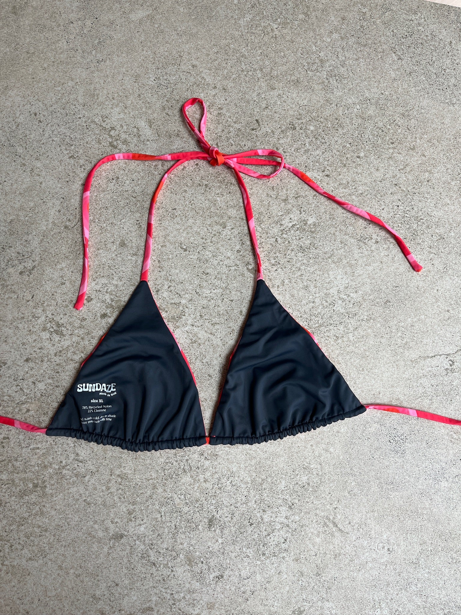 PRE LOVED Putu Triangle Bikini Bottoms Watermelon size XL