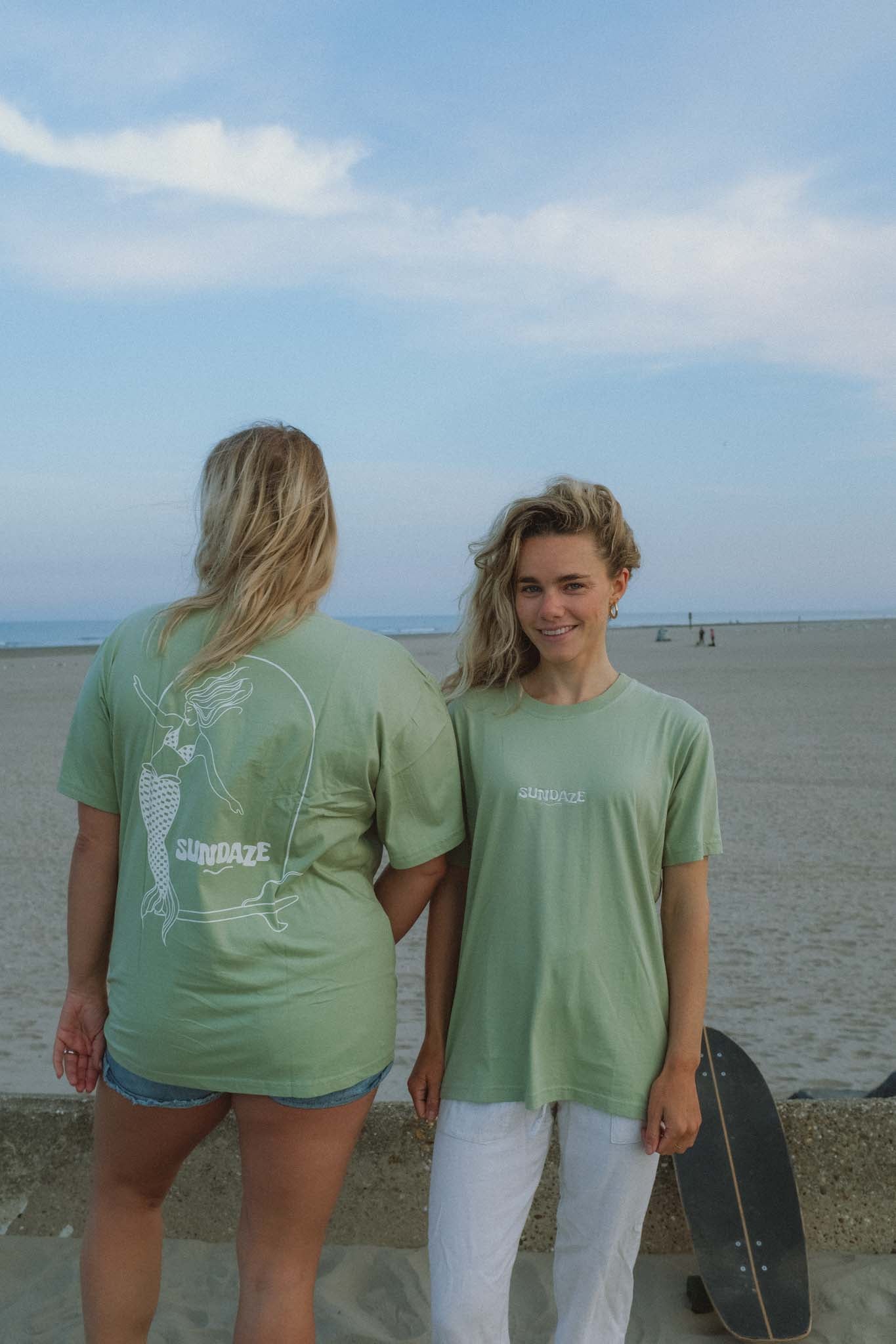 Mermaid Tee Sage Green