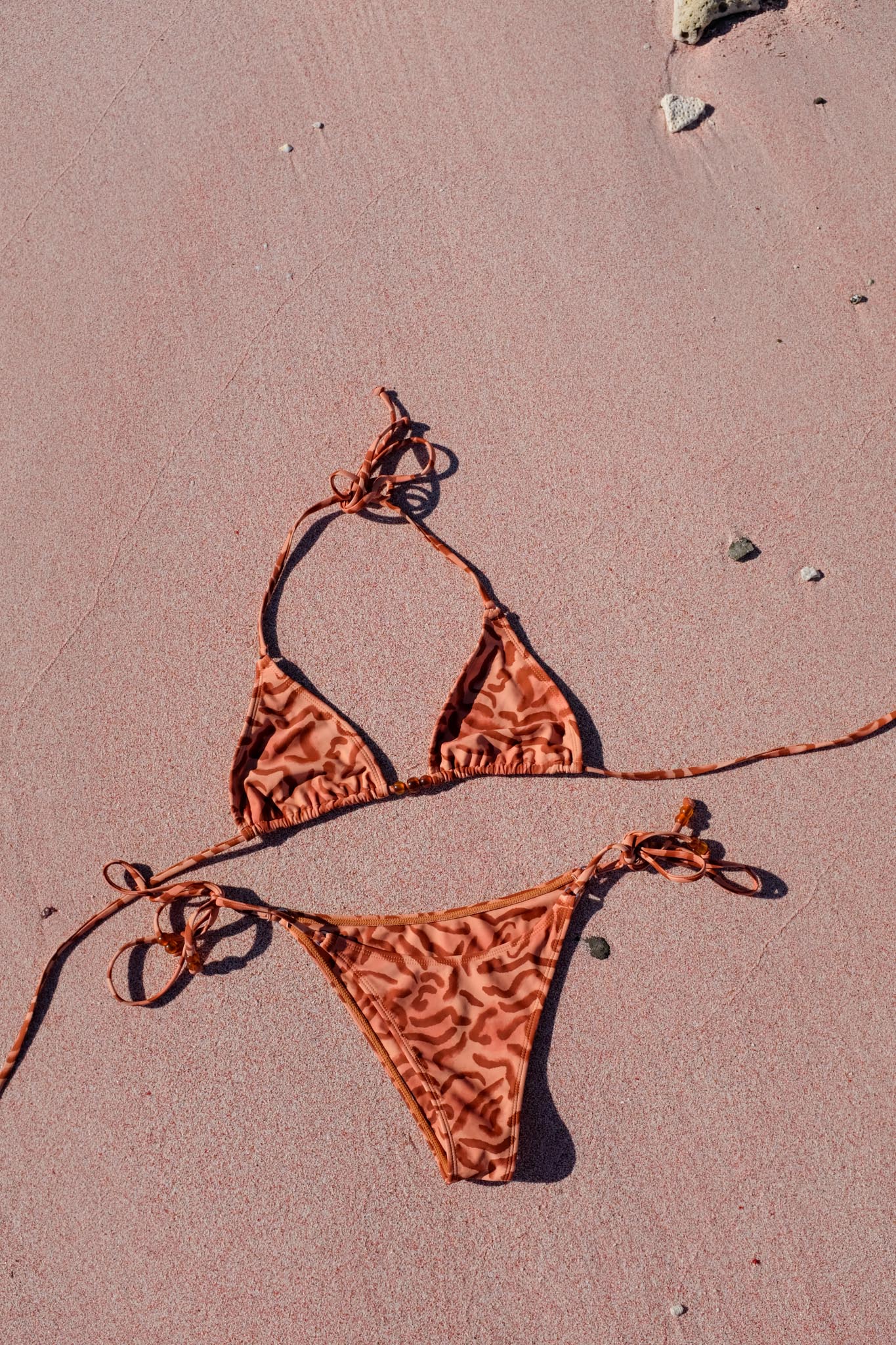 Gede Triangle Bikini Top Tigre
